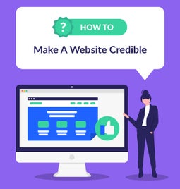 how to make a website credible