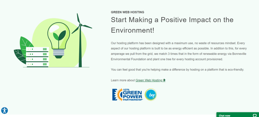 GreenGeeks green hosting