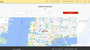 Contact and location template on Site123 demo website, featuring a map