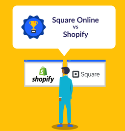 Square Online vs Shopify graphic