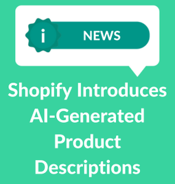 green featured image for shopify AI news article